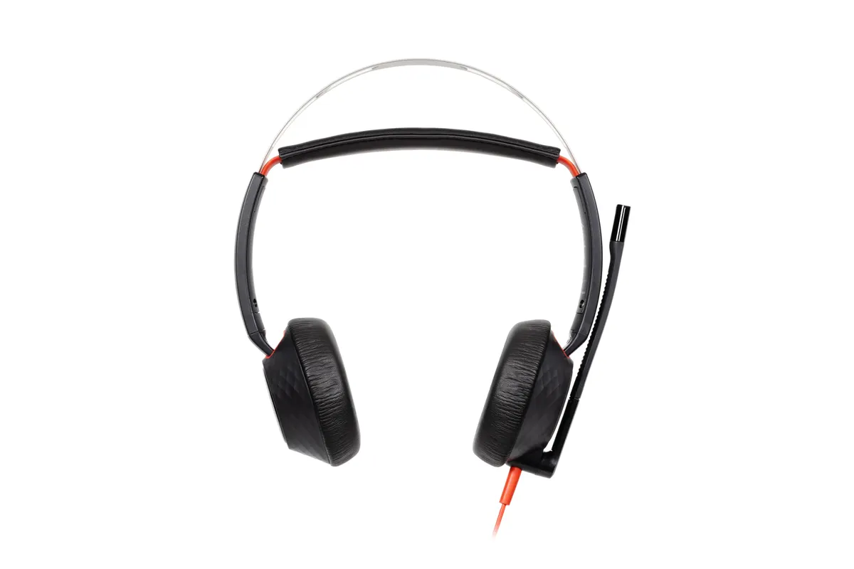 HP Poly Blackwire 5220 Stereo USB-C Headset +3.5mm Plug +USB-C/A Adapter Bulk