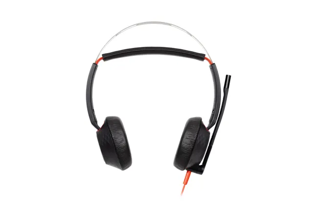 HP Poly Blackwire 5220 Stereo USB-C Headset +3.5mm Plug +USB-C/A Adapter Bulk